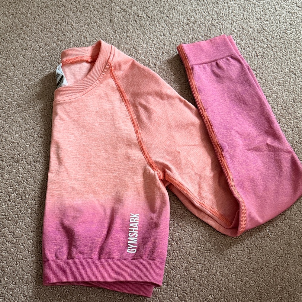 ADAPT OMBRE SEAMLESS LONG SLEEVE CROP TOP